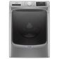 Maytag 4.8 Cu. Ft. Front Load Washer and 7.3 Cu. Ft. Gas Dryer Laundry Pair with Pedestal in Metallic Slate, , large