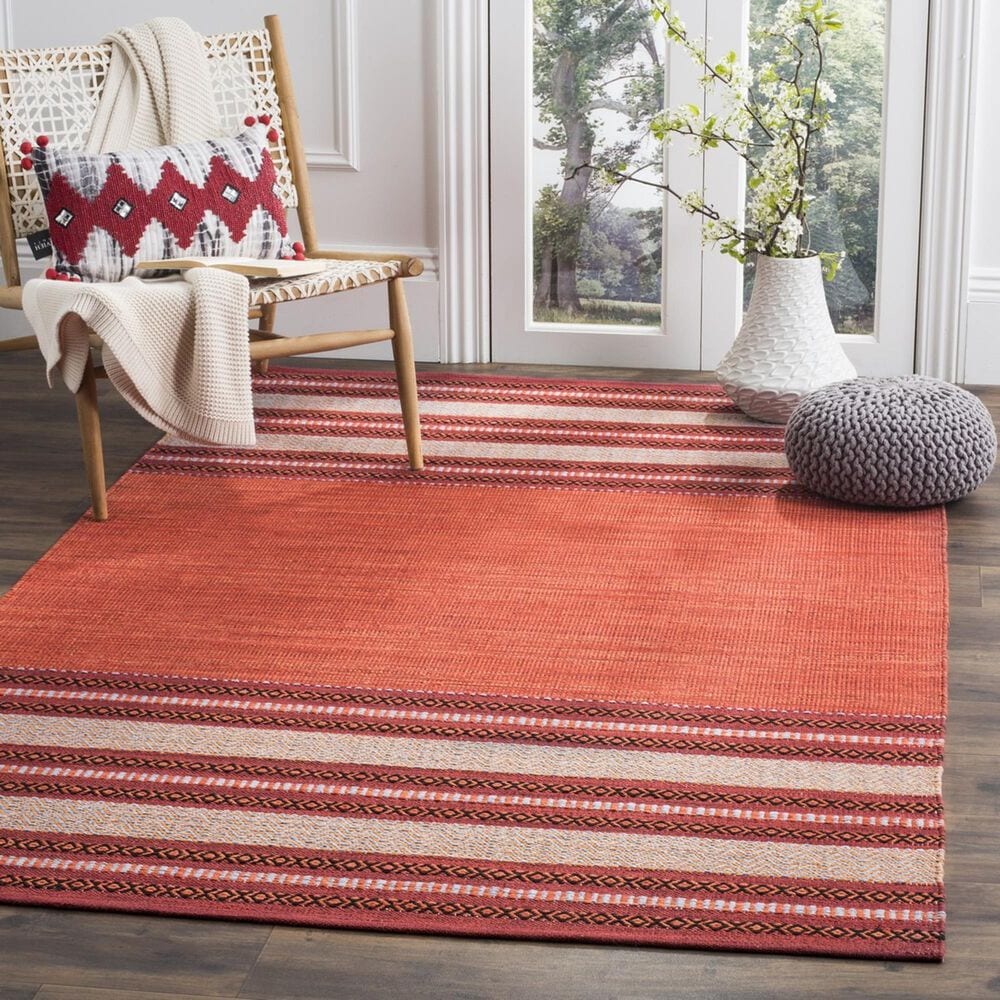 Safavieh Montauk 3&#39; x 5&#39; Red and Ivory Area Rug, , large