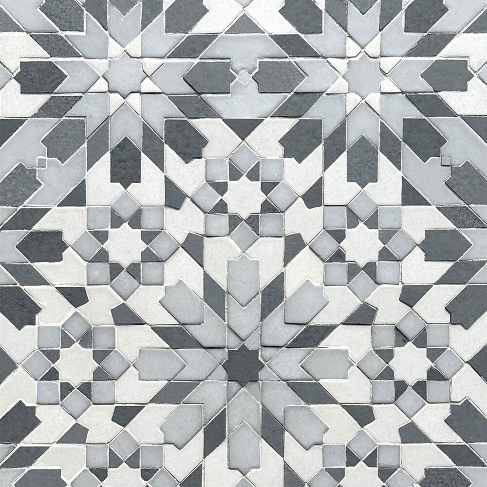 Soho Studio Alpana Taza Cloud 13.77" x 13.77" Cement and Lava Stone Mosaic Sheet, , large