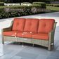 HOMLUX 5-Piece Outdoor Conversation Set with Solar Lighting Table in Orange, , large