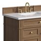 James Martin Brittany 36" Single Bathroom Vanity in Pecan with 3 cm White Zeus Silestone Top and Rectangular Sink, , large