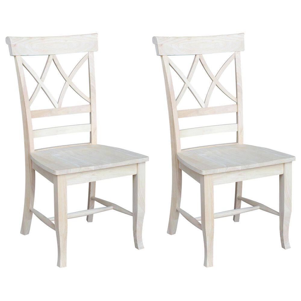International Concepts Lacy Side Chair in Unfinished (Set of 2), , large