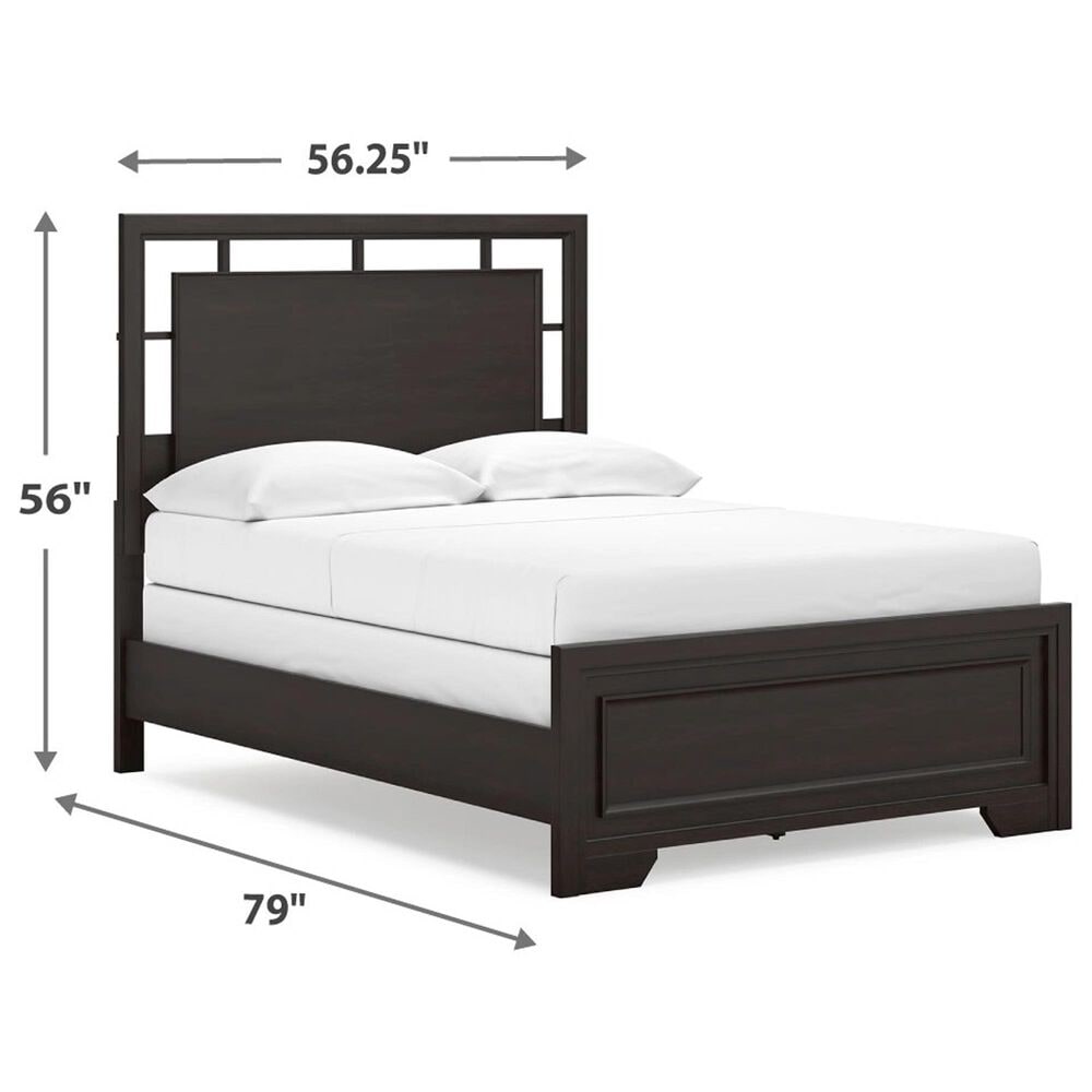 Ashley Covertown Full Panel Bed in Dark Brown, , large