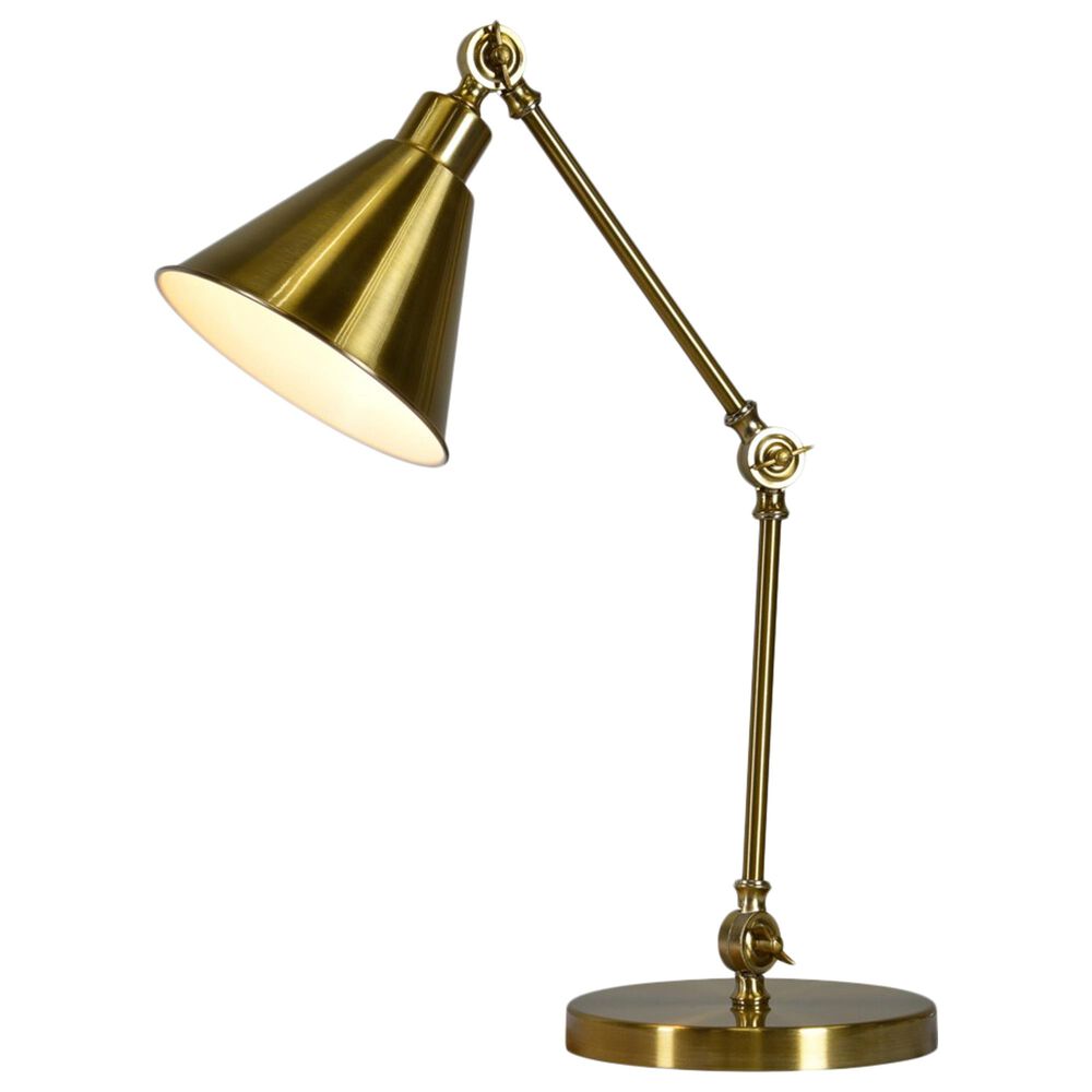 Southern Lighting Faith/Tim Desk Lamp in Gold, , large