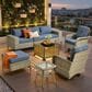 HOMLUX 8-Piece Patio Sectional Set in Denim Blue, , large