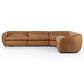 Four Hands Saldana 5PC Sectional-Lorento Cognac, , large