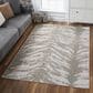 Kas Oriental Rugs Luna Herringbone 9"10" x 13"2" Silver and Gold Area Rug, , large