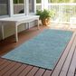 Dalyn Rug Company Soft Essentials Solid Teal 2"3" x 7"6" Runner, , large