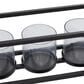 Maple and Jade 5-Glass Sleeve Decorative Candelabra in Matte Black and Clear, , large