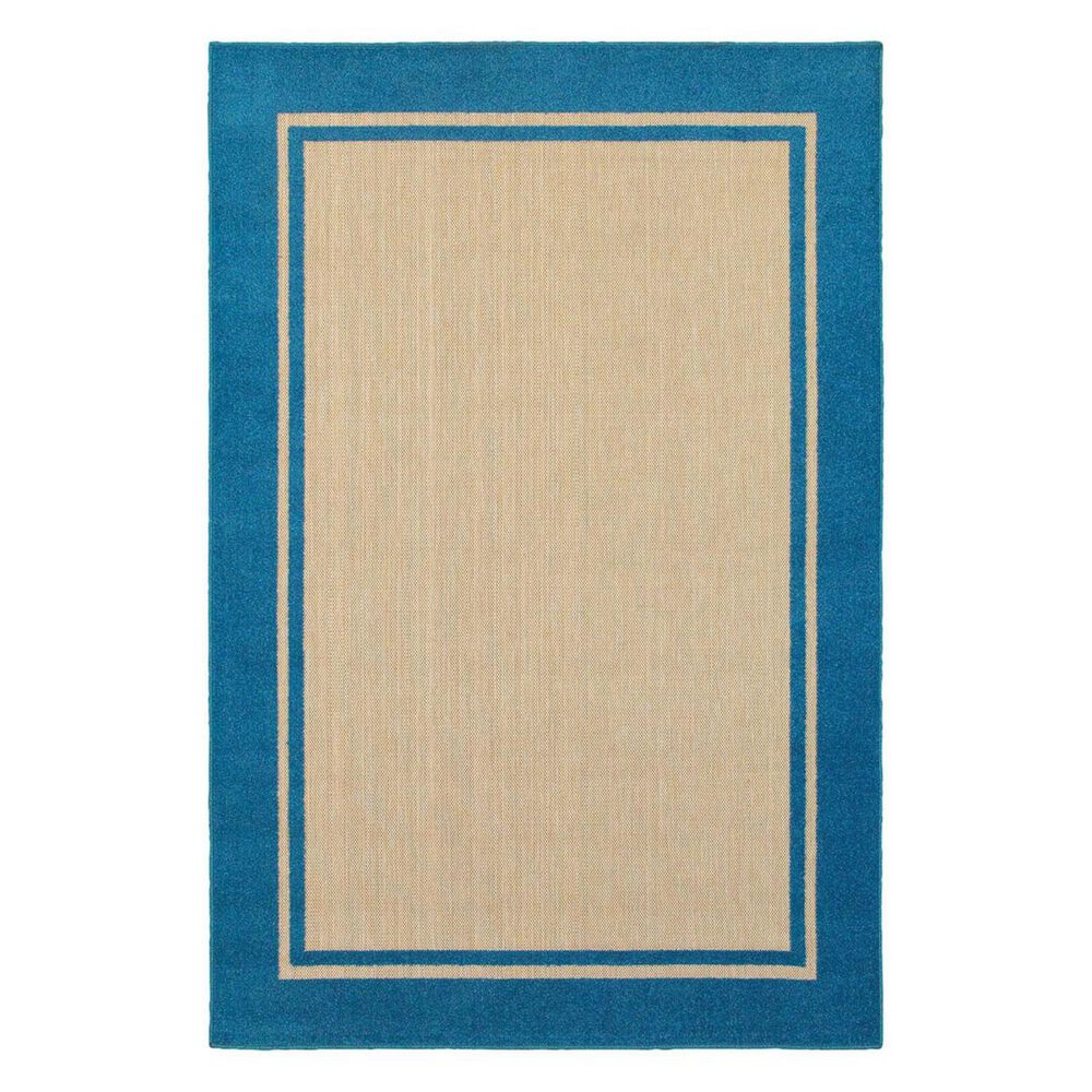 Oriental Weavers Cayman 5594B 6"7" x 9"6" Sand/Blue Area Rug, , large