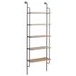 Maple and Jade 23" Wall Shelf in Brown and Black, , large