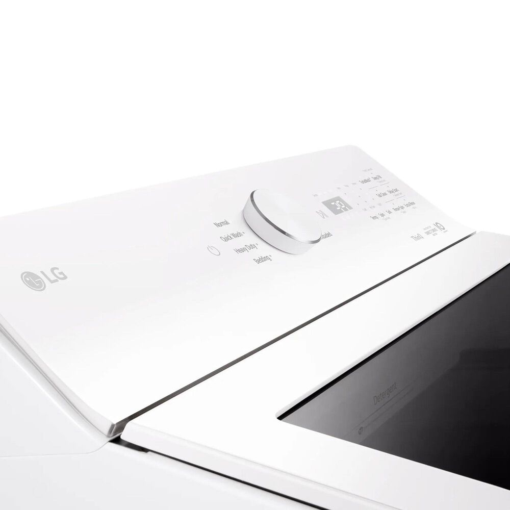 LG 5 Cu. Ft. Smart Top Load Washer and 7.3 Cu. Ft. Electric Dryer Laundry Pair in Alpine White, , large