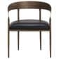 Club Collection By Sunpan Zanatta Arm Chair in Charcoal Black, , large