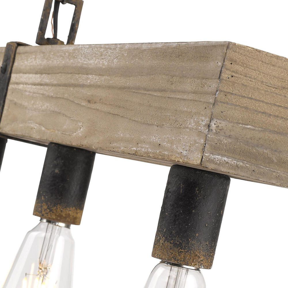 Golden Lighting Garrett Linear Pendant in Antique Black, , large