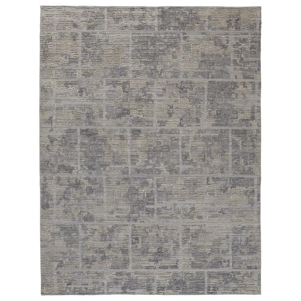 Feizy Elias 5" x 8" Blue and Ivory Area Rug, , large