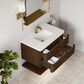 James Martin Allamari 36" Single Bathroom Vanity in Sable with Single Hole 3 cm White Zeus Silestone Top and Rectangular Sink, , large