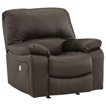 Ashley Leesworth Power Recliner in Dark Brown, , large