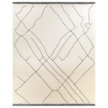 Surya Arsenal 9" x 12" Cream and Black Area Rug, , large