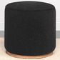 Coaster Zena Round Ottoman in Black, , large