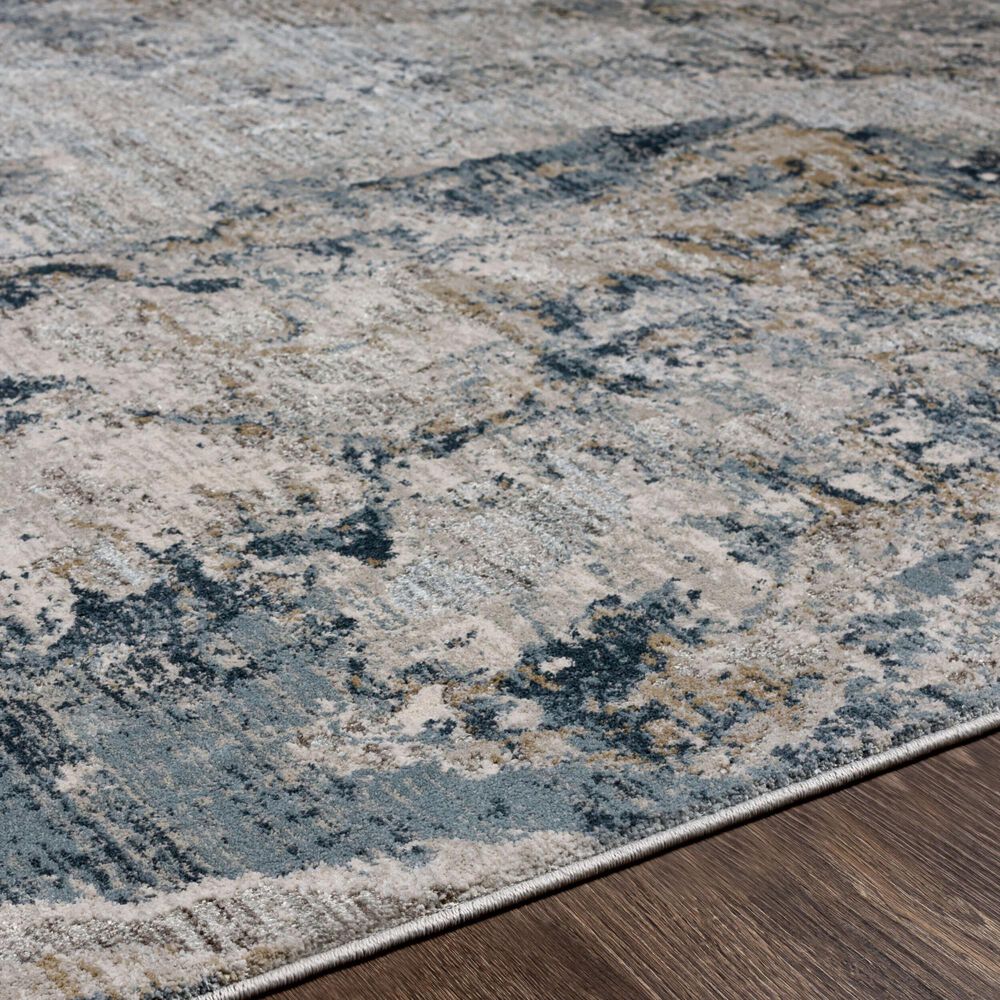 Surya Brunswick Dusty Sage, Taupe, Light Gray, White, Pale Blue, Olive, Teal, Light Sage and Navy 5&#39; x 7&#39;5&quot; Area Rug, , large