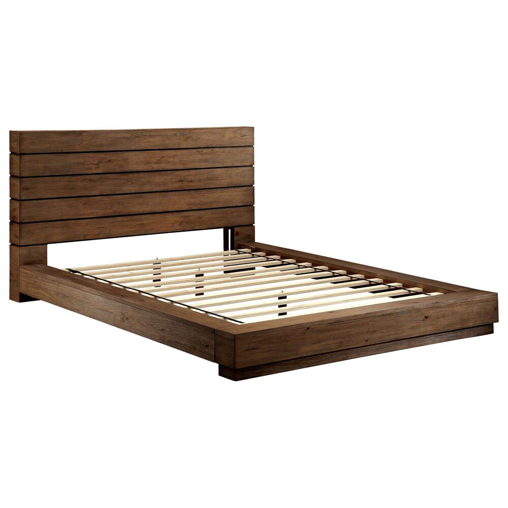 Furniture of America Pearson King Bed in Rustic Natural, , large