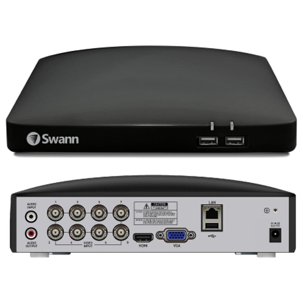Swann Enforcer 8 Camera 8 Channel 1080p Full HD DVR 1TB HDD Security System with Mic in White, , large