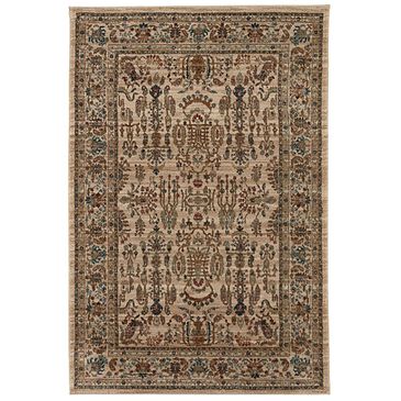 Karastan Spice Market 90931-70038 3"5" x 5"5" Cassia Cream Area Rug, , large
