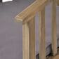 Hearth and Haven Outdoor Wooden Dining Chairs with Grey Frame in Dark Grey (Set of 2), , large