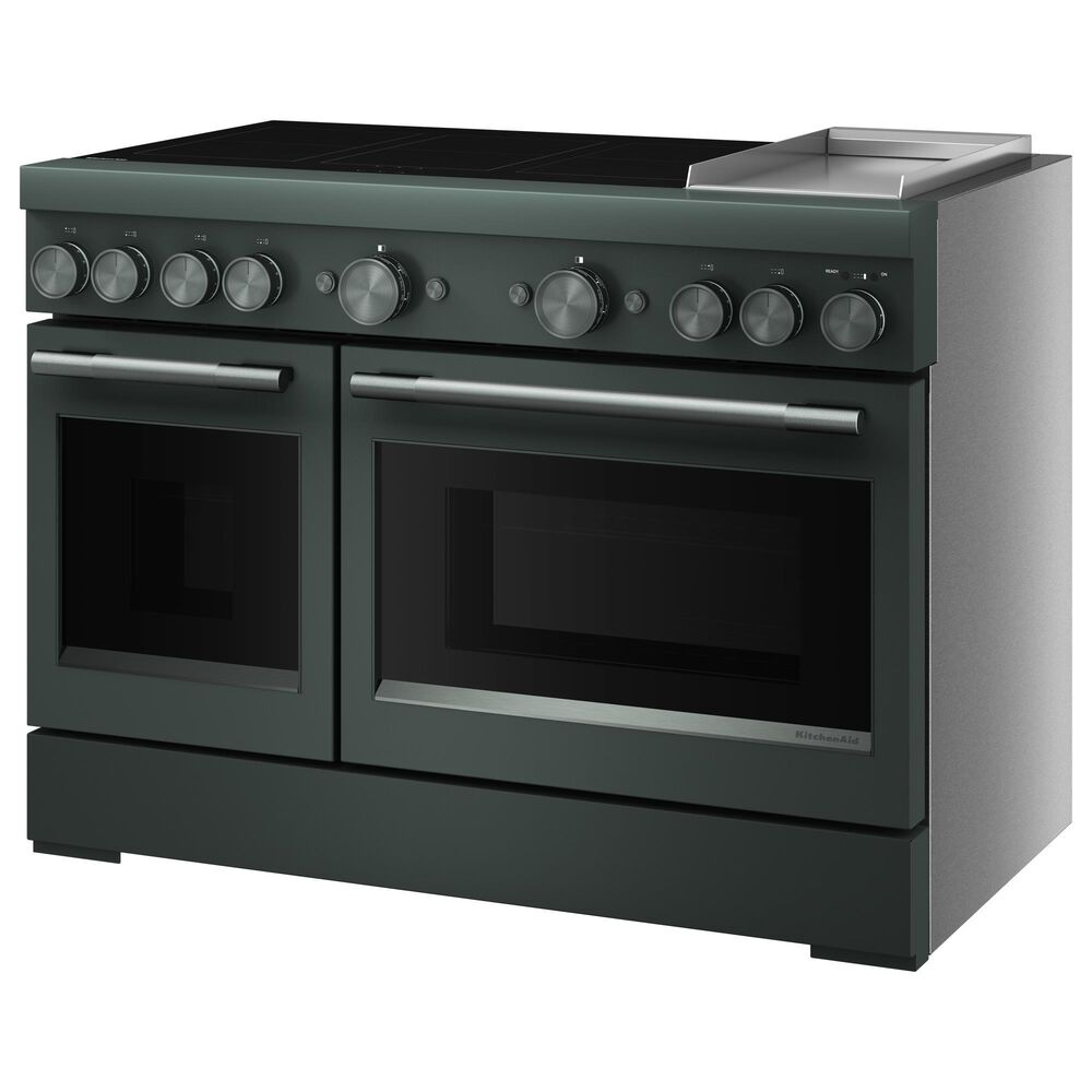 KitchenAid 6.3 Cu. Ft. Freestanding Commercial-Style Induction Range with Griddle in Juniper, , large