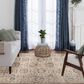 Central Oriental Minerva Roan 5" x 7"3" Alabaster and Storm Area Rug, , large