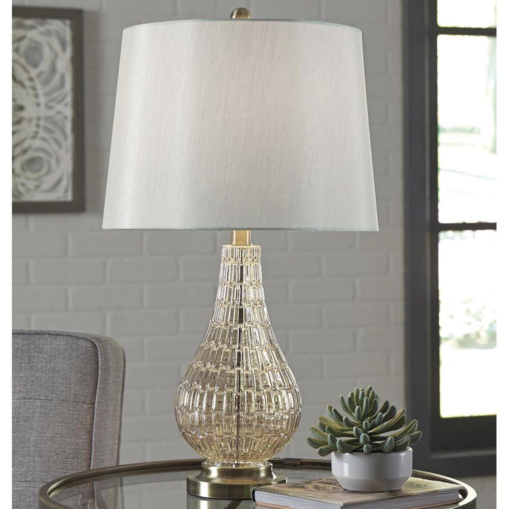 Signature Design by Ashley Latoya Table Lamp in Champagne, , large