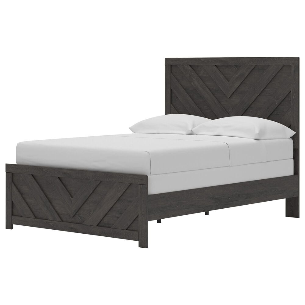 Ashley Prendonea 4-Piece Full Bedroom Set in Dark Charcoal, , large