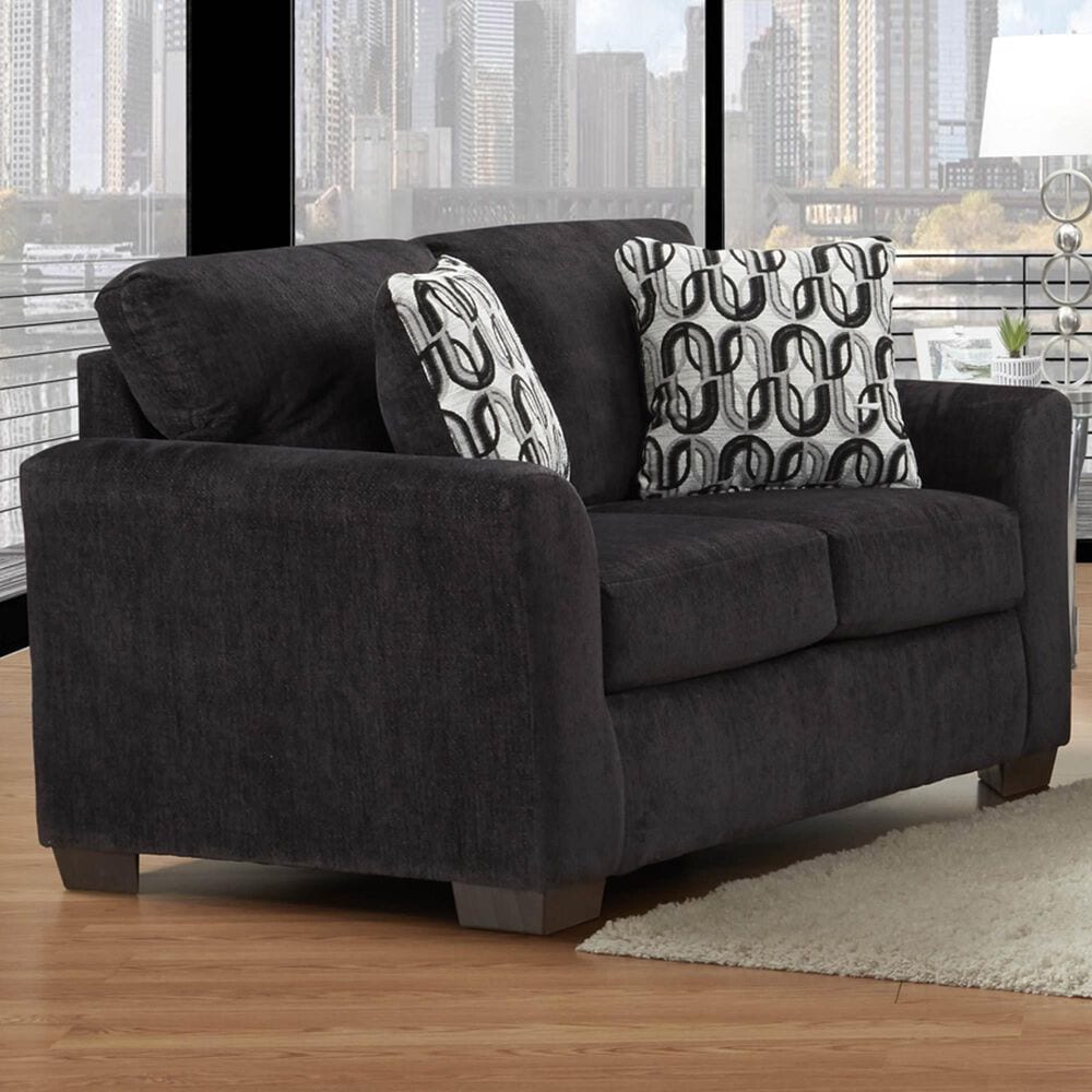 Arapahoe Home Stationary Loveseat in Obsidian Black, , large