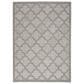 Nourison Easy Care 8" x 10" Silver Grey Indoor/Outdoor Area Rug, , large
