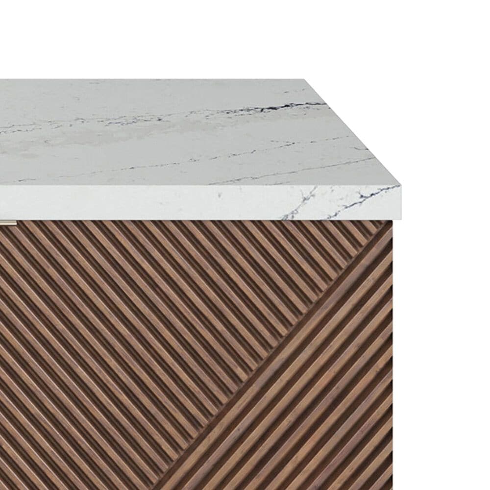 James Martin Vanities Marcello 48" Single Bathroom Vanity in Chestnut with 3 cm Ethereal Noctis Quartz Top, Rectangular Sink and FreePower Wireless Charger, , large