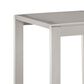 Linon Home Decor Karah Outdoor Anodized Side Table in Grey, , large