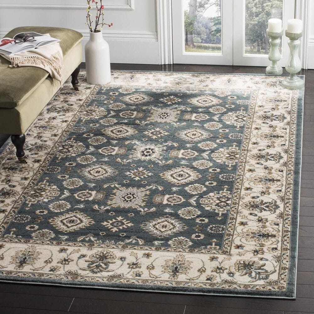 Safavieh Lyndhurst 6&#39; x 9&#39; Teal and Cream Area Rug, , large