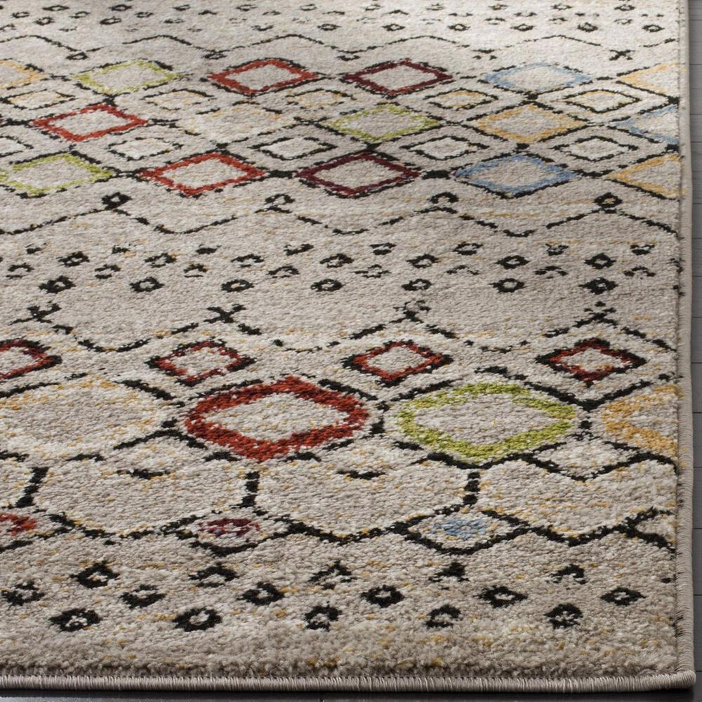 Safavieh Amsterdam AMS108G-5 5&#39;1&quot; x 7&#39;6&quot; Light Grey/Multi Area Rug, , large