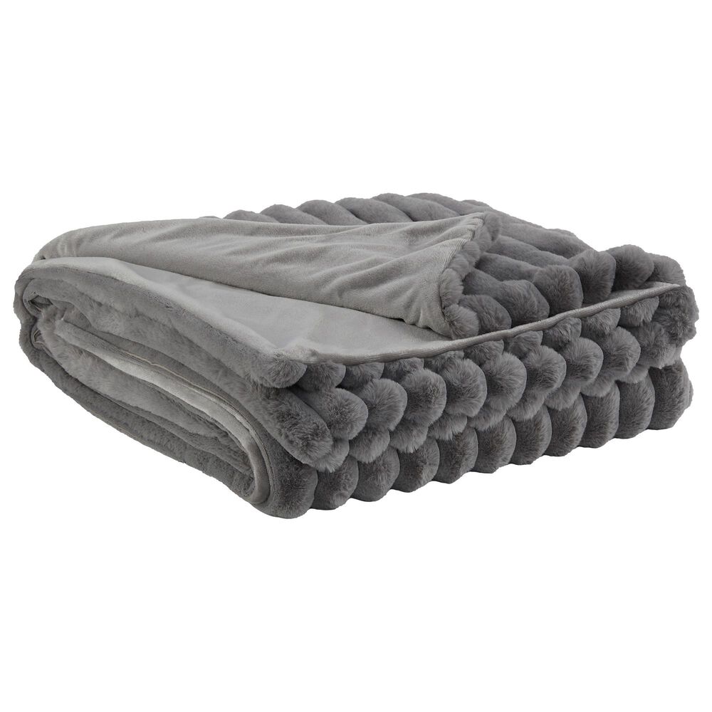 Ashley Alsonwell 49" x 61" Throw in Gray, , large