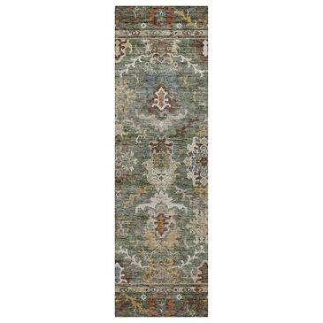 Dalyn Rug Company Silk Road Basil, Chocolate, Ivory, Gold, Copper, Blue and Mocha 2"3" x 7"6" Runner, , large
