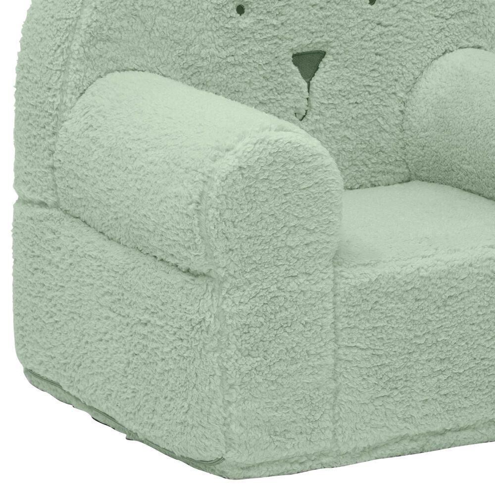 Delta Children Sherpa Bear Chair in Sage, , large