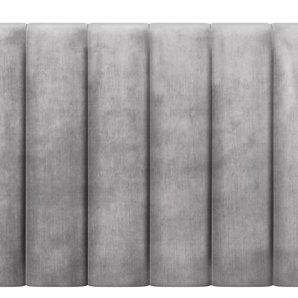 Richlands Furniture Crestone Full Upholstered Platform Bed in Gray, , large