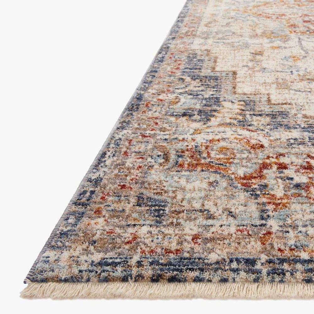 Loloi II Sorrento 2&#39;7&quot; x 8&#39; Ivory and Fiesta Runner, , large