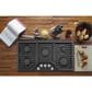 GE Profile 36" Built-In Gas Cooktop in Black, , large