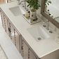 James Martin Vanities Portland 72" Double Bathroom Vanity in Whitewashed Walnut with 3 cm White Zeus Quartz Top and Rectangular Sinks, , large