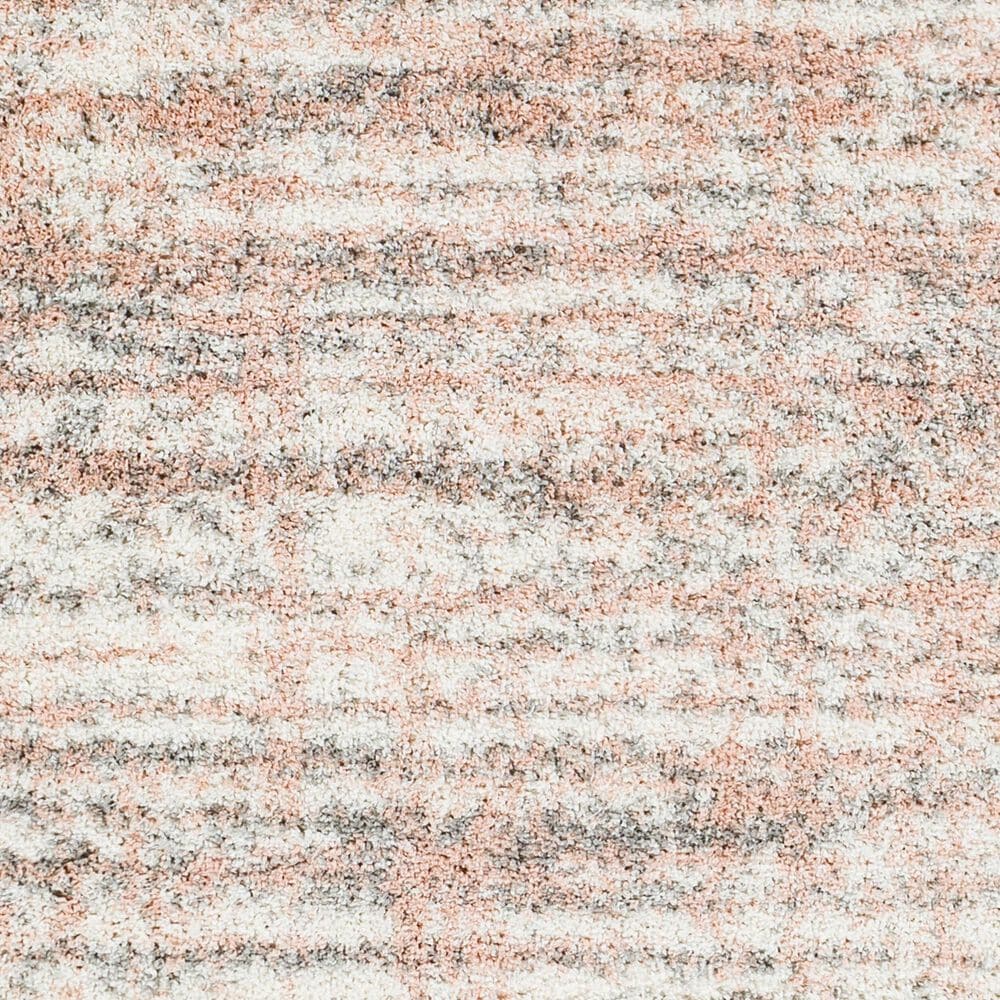 37B Aliyah Shag Cream, Gray, Dusty Pink and Light Slate 5&#39;3&quot; x 7&#39; Area Rug, , large