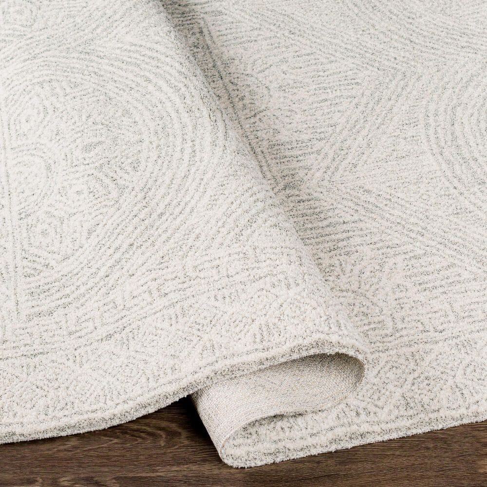 Surya Gavic Cream, Light Beige, Light Gray, Medium Gray and Charcoal 7&#39;10&quot; x 10&#39; Area Rug, , large