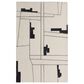 Feizy Maguire 8902F 2" x 3" Ivory and Black Area Rug, , large