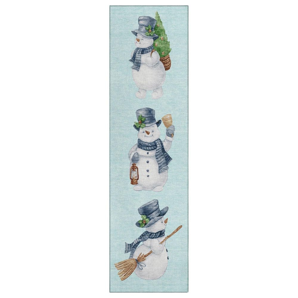 Dalyn Rug Company Wonderland WN34 Sky 2&#39;3&quot; x 7&#39;6&quot; Runner, , large