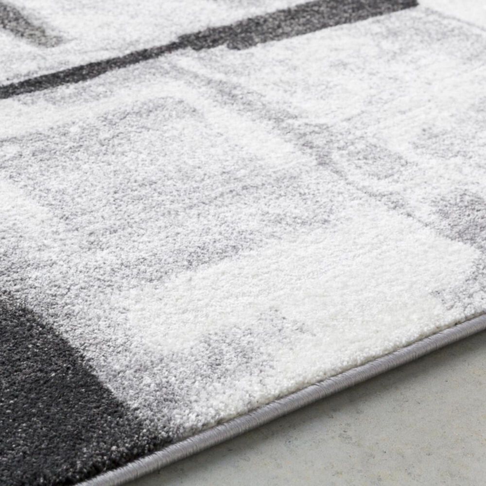 Surya Pepin PEI-1019 7&#39;10&quot; x 11&#39; Black, Medium Gray and Cream Area Rug, , large